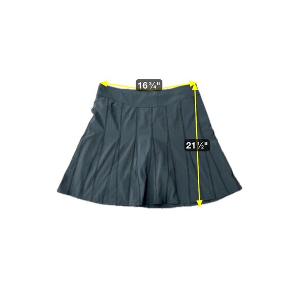 Athleta Womens Black A Line Skiort Size 14 Athletic Tennis Skirt - Picture 7 of 11